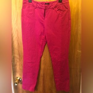Worthington Pink Dress Ankle Pants